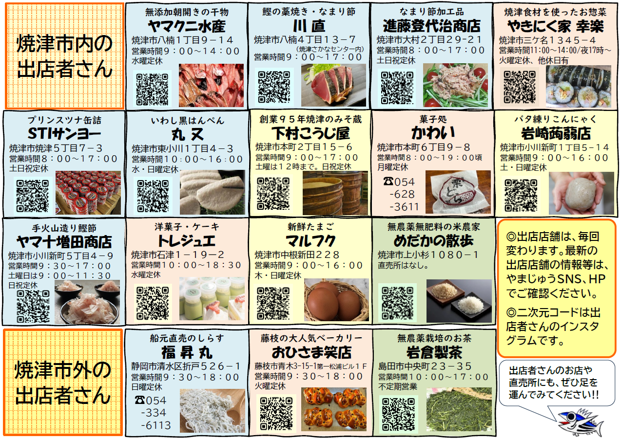 出店者一覧