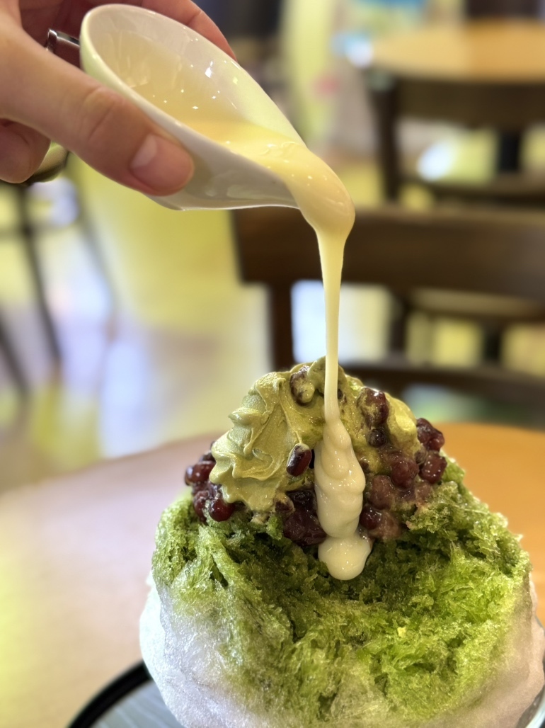 長峰花カフェのかき氷